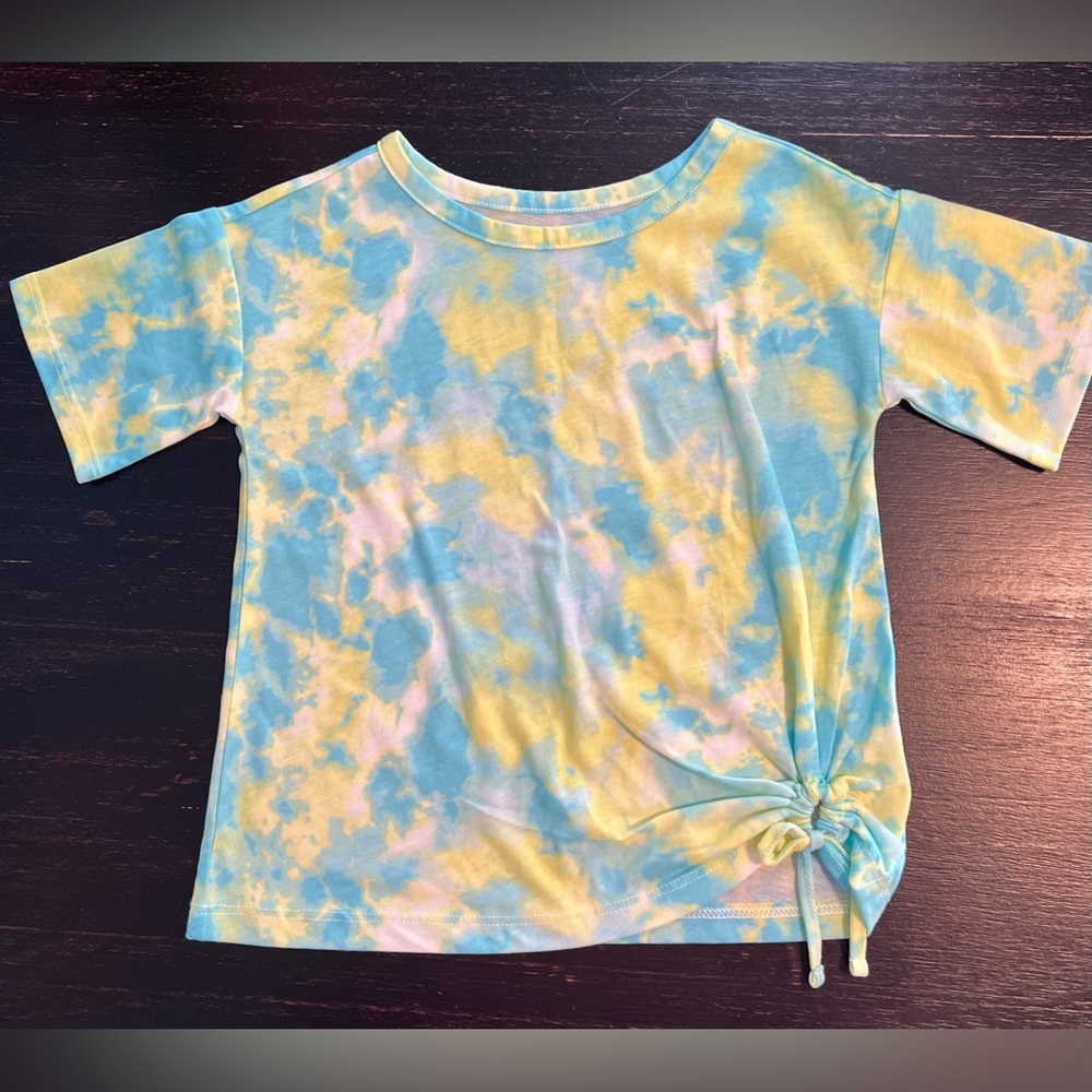 Girls Tie Dye Tie-Front Top XS